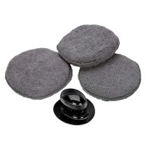 ΛΑΒΗ ΧΕΙΡΟΣ ΓΥΑΛΙΣΜΑΤΟΣ ΜΕ 3 ΣΦΟΥΓΓΑΡΙΑ ΜΙΚΡΟΙΝΩΝ (MICROFIBRE) ΣΤΡΟΓΓΥΛΑ Φ 100mm LAMPA - 3 ΤΕΜ Auto Moto Tyres 