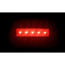 ΦΩΣ ΟΓΚΟΥ 12/24V 5xSMD LED ΚΟΚΚΙΝΟ 96x20mm ΜΕ ΕΓΚΡΙΣΗ ΤΥΠΟΥ R7/R10  LAMPA - 1 TEM. Auto Moto Tyres 