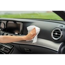 ΥΓΡΑ ΜΑΝΤΗΛΑΚΙΑ ΚΑΘΑΡΙΣΜΟΥ ΠΛΑΣΤΙΚΩΝ ΕΠΙΦΑΝΕΙΩΝ ΜΕ ΜΑΤ ΦΙΝΙΡΙΣΜΑ XL 24x28cm LAMPA - 24 TEM. Auto Moto Tyres 