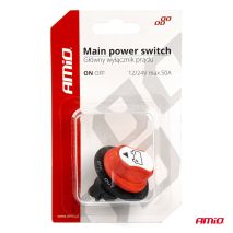 ΔΙΑΚΟΠΤΗΣ POWER-OFF ΜΠΑΤΑΡΙΑΣ ΓΕΝΙΚΟΥ ΡΕΥΜΑΤΟΣ 12-32V 50A 29mm 3 ΛΕΙΤΟΥΡΓΙΩΝ AMIO - 1 ΤΕΜ. Auto Moto Tyres 