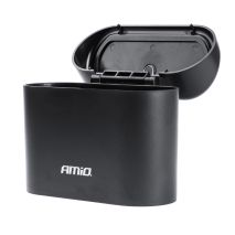 ΚΑΔΟΣ ΑΠΟΡΡΙΜΜΑΤΩΝ ΑΥΤΟΚΙΝΗΤΟΥ ΜΕ ΚΑΠΑΚΙ PUSH-BUTTON ΜΑΥΡΟ 155x65x140mm ΑMiO - 1 TEM. Auto Moto Tyres 