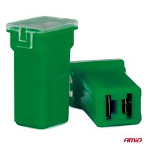 ΑΣΦΑΛΕΙΕΣ JapVal PAL ΜΙΝΙ 17mm ΘΗΛΥΚΕΣ 40A ΣΕ ΠΡΑΣΙΝΟ ΧΡΩΜΑ AMIO - 2 Τεμ. Auto Moto Tyres 