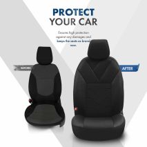 ΚΑΛΥΜΜΑΤΑ ΚΑΘΙΣΜΑΤΩΝ OTOM RUBY 1202 GREY/BLACK ΜΑΥΡΟ/ΓΚΡΙ ΣΚΟΥΡΟ ΛΙΝΟ & ΔΕΡΜΑΤΙΝΗ SETΑΜΙΟ - 1 σετ. Auto Moto Tyres 