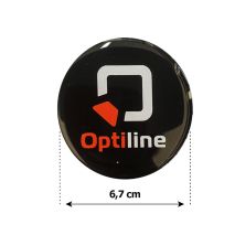 OPTILINE ΑΥΤΟΚΟΛΛΗΤΑ ΖΑΝΤΩΝ 6,7 cm ΛΕΥΚΟ/ΜΑΥΡΟ/ΠΟΡΤΟΚΑΛΙ ΣΜΑΛΤΟΥ - 4 ΤΕΜ. Auto Moto Tyres 