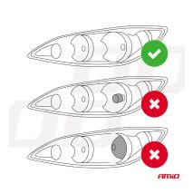 ΛΑΜΠΕΣ H7 PL-LENS SERIES 9>36V 60W 5.000K 3.800lm LED 2x4575 SMD CAN-BUS ΜΕ ΠΡΟΤΖΕΚΤΟΡΑ AMIO - 2 Τεμ. Auto Moto Tyres 