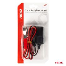 ΥΠΟΔΟΧΗ ΓΙΑ ΦΙΣ ΑΝΑΠΤΗΡΑ ΜΕ ΚΡΟΚΟΔΕΙΛΑΚΙΑ 12/24V 100cm AMIO - 1 Τεμ. Auto Moto Tyres 