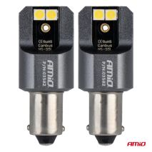 ΛΑΜΠΕΣ T4W BA9s 12/24V 6.000K 4xSMD LED FULL CAN-BUS ΛΕΥΚΟ 3030 PRO SERIES AMIO - 2 ΤΕΜ. Auto Moto Tyres 