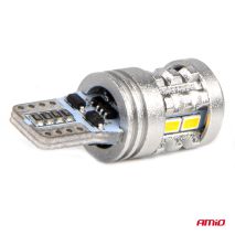 ΛΑΜΠΑΚΙΑ LED T10 W5W 12/24V LED 6x3020+1x3030SMD STANDARD ΛΕΥΚΑ ΑΜΙΟ - 2 ΤΕΜ. Auto Moto Tyres 