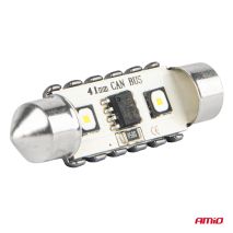 ΛΑΜΠΑΚΙΑ ΠΛΑΦΟΝΙΕΡΑΣ 41mm 12/24V C5W 5500K 12xSMD 3838 CAN-BUS FESTOON (ΛΕΥΚΟ) ΑΜΙΟ - 2 ΤΕΜ. Auto Moto Tyres 