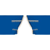 ΚΟΥΡΤΙΝΕΣ ΝΤΑΛΙΚΑΣ LUXURY PRO CABIN ΜΠΛΕ / ΧΡΥΣΟ ΣΕΤ LAMPA - 8 ΤΕΜ. Auto Moto Tyres 