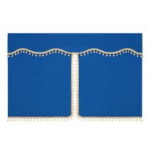 ΚΟΥΡΤΙΝΕΣ ΝΤΑΛΙΚΑΣ LUXURY PRO CABIN ΜΠΛΕ / ΧΡΥΣΟ ΣΕΤ LAMPA - 8 ΤΕΜ. Auto Moto Tyres 