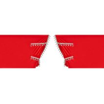 ΚΟΥΡΤΙΝΕΣ ΝΤΑΛΙΚΑΣ LUXURY PRO CABIN ΚΟΚΚΙΝΟ / ΜΑΥΡΟ ΣΕΤ LAMPA - 8 ΤΕΜ. Auto Moto Tyres 