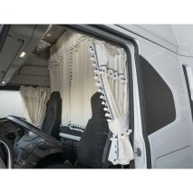 ΚΟΥΡΤΙΝΕΣ ΝΤΑΛΙΚΑΣ LUXURY PRO CABIN ΚΡΕΜ / ΜΠΛΕ ΣΕΤ LAMPA - 8 ΤΕΜ. Auto Moto Tyres 