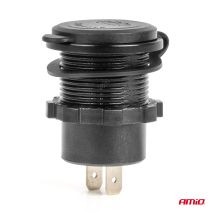 ΠΡΙΖΑ ΜΕ 2 ΘΥΡΕΣ USB ΚΑΙ ΚΑΠΑΚΙ 12/24V QUICK CHARGE 3.0 ΑΔΙΑΒΡΟΧΗ ΜΕ ΚΟΚΚΙΝΟ LED ΦΩΣ ΜΑΥΡΗ ΑΜΙΟ - 1 τεμ. Auto Moto Tyres 