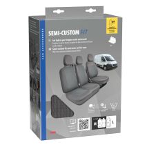 ΚΑΛΥΜΜΑΤΑ ΚΑΘΙΣΜΑΤΩΝ ΚΑΙ ΠΡΟΣΚΕΦΑΛΑ ΓΙΑ 3 ΣΕΙΡΕΣ ΘΕΣΕΩΝ ΣΕ ΓΚΡΙ ΣΚΟΥΡΟ ΧΡΩΜΑ SEDILI SET LARGE / MEDIUM LAMPA - 1 ΤΕΜ. Auto Moto Tyres 