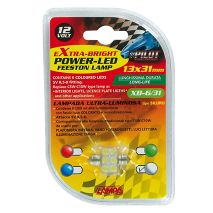 ΛΑΜΠΑΚΙ ΠΛΑΦΟΝΙΕΡΑΣ 6 LED 18x31mm Auto Moto Tyres 