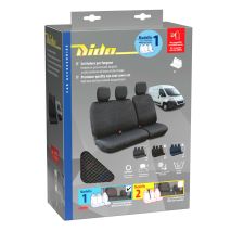 Καλύμματα Καθισμάτων Dido-1, χωρίς επανατυλικτήρα ζώνης - Γκρι Auto Moto Tyres 