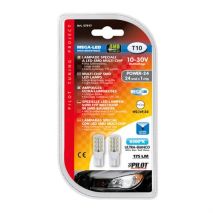 T10 10-30V W2,1x9,5d 175lm (καρφωτό) Λευκό Διάθλασης MEGA-LED 45 CREE-LED BLISTER 2τεμ. Auto Moto Tyres 