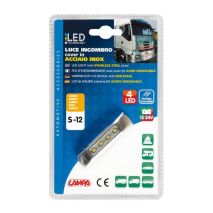 ΦΩΣ ΟΓΚΟΥ ΦΟΡΤΗΓΟΥ 4LED ΠΟΡΤΟΚΑΛΙ 12/24V 70x16x11mm ΑΔΙΑΒΡΟΧΟ 1ΤΕΜ. Auto Moto Tyres 