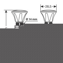 ΔΙΑΚΟΠΤΗΣ PUSH-PULL 14,2mm 12/24V 50A ΜΕ ΚΟΚΚΙΝΟ LED Auto Moto Tyres 