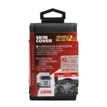 ΚΑΛΥΜΜΑ ΤΙΜΟΝΙΟΥ ΦΟΡΤΗΓΟΥ 49/51cm (XL) SKIN-COVER ΜΑΥΡΟ ΜΕ ΚΟΚΚΙΝΗ ΡΑΦΗ ΕΛΑΣΤΙΚΟ 2mm ΠΑΧΟΣ Auto Moto Tyres 