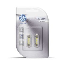 ΛΑΜΠΑΚΙΑ ΠΛΑΦΟΝΙΕΡΑΣ C5W/C10W 12V 0,72W SV8,5 36mm CAN-BUS LED 3xSMD5050 PREMIUM ΛΕΥΚΟ BLISTER 2ΤΕΜ Auto Moto Tyres 