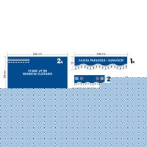 ΣΕΤ ΚΟΥΡΤΙΝΕΣ ΝΤΑΛΙΚΑΣ PREMIER SMART CABIN ΚΡΕΜ 5ΤΕΜ. Auto Moto Tyres 
