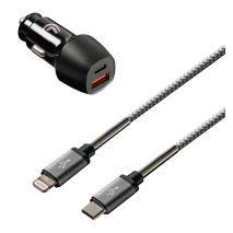 ΦΟΡΤΙΣΤΗΣ ΑΝΑΠΤΗΡΑ ΜΕ 2 USB ΚΑΙ ΚΑΛΩΔΙΟ ΦΟΡΤΙΣΗΣΚΑΙΣΥΓΧΡΟΝΙΣΜΟΥ 100cm APPLE LIGHTING KIT PRO 18W 12/24V Auto Moto Tyres 