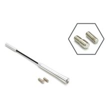 ΚΕΡΑΙΑ ΑΝΤΜ05 18cm ΧΡΩΜΙΟ ΜΕ 2 ΑΝΤΑΠΤΟΡΕΣ 5-6mm AMiO – 1 ΤΕΜ. Auto Moto Tyres 