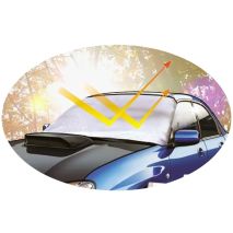 Εξωτερική Ηλιοπροστασία X-Large Μ195-147 Χ Υ110 cm για το Παρμπρίζ από Ύφασμα 3 Στρώσεων και Ρινίσματα Αλουμινίου σε ασημί χρώμα με logo και άκαυστη επένδυση Race Axion - 1 τεμάχιο Auto Moto Tyres 