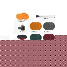 ΒΟΥΡΤΣΕΣ ΚΑΘΑΡΙΣΜΟΥ ΚΑΙ ΓΥΑΛΙΣΜΑΤΟΣ ΣΕΤ 22ΤΕΜ ΓΙΑ ΔΡΑΠΑΝΟ ΜΕ ΑΝΤΑΠΤΟΡΑ DBS-03 AMIO Auto Moto Tyres 