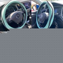 ΚΑΛΥΜΜΑ ΤΙΜΟΝΙΟΥ SNAPPY TIFFANY ΠΡΑΣΙΝΟ/ΜΑΥΡΟ ΜΕ ΣΤΡΑΣ ΟΙΚΟΛΟΓΙΚΟ ΔΕΡΜΑ (M) 37-39cm SIMONI RACING - 1 TEM. Auto Moto Tyres 