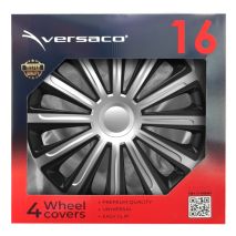 ΤΑΣΙΑ 16" HUBCAP TREND SILVER BLACK - ΣΕΤ ΣΕ ΚΟΥΤΙ - 4 ΤΕΜ. Auto Moto Tyres 