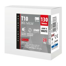 T10 W5W 10-32V w2,1x9,5d 1SMDx1CHIP LED 130lm CAN-BUS ΔΙΑΘΛΑΣΗΣ ΛΕΥΚΟ ΚΟΥΤΙ 20ΤΕΜ. Auto Moto Tyres 