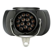 ΑΝΤΑΠΤΟΡΑΣ ΦΟΡΤΗΓΟΥ ΔΙΠΛΟΣ 24V 15pin (ISO12098)> 1 TYPE N (ISO1185)+1 TYPE S (ISO 3731) ERICH JAEGER LAMPA - 1 TEM. Auto Moto Tyres 