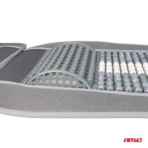 ΠΛΑΤΟΚΑΘΙΣΜΑ ΜΕ ΞΥΛΙΝΕΣ ΜΠΙΛΙΕΣ ΠΡΟΣΚΕΦΑΛΟ & ΥΠΟΣΤΗΡΙΞΗ ΣΤΗΝ ΜΕΣΗ ΓΚΡΙ/ΛΕΥΚΟ AMIO - 1 ΤΕΜ. Auto Moto Tyres 