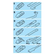 ΥΑΛΟΚΑΘΑΡΙΣΤΗΡΑΣ GRAN PREE SPEED MULTI-FIT ΜΕ 6 ΑΝΤΑΠΤΟΡΕΣ 43CM 17'' LAMPA - 1 TEM. Auto Moto Tyres 