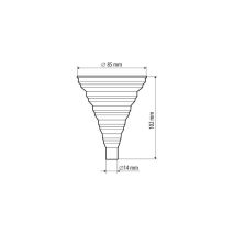 ΧΩΝΙ ΓΙΑ ΚΑΥΣΙΜΑ ΠΤΥΣΣΟΜΕΝΟ ΣΙΛΙΚΟΝΗΣ ΠΟΡΤΟΚΑΛΙ ΔΙΑΜΕΤΡΟΣ: 85mm/ ΣΤΟΜΙΟ:14mm/ΥΨΟΣ: 102mm MINI FUNNEL LAMPA - 1 ΤΕΜ. Auto Moto Tyres 