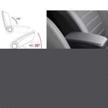 Ολοκληρωμένος Τεμπέλης Καθίσματος ARMSTER 3 PLUG & PLAY για Renault Express Van LHD 2021+ (με Εργοστασιακό Υποβραχιόνιο) από Πλαστικό και Vegan Δέρμα σε Μαύρο Χρώμα RATI - 1 τεμ. Auto Moto Tyres 