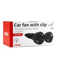 ΑΝΕΜΙΣΤΗΡΑΣ ΔΙΠΛΟΣ 24V 2χ4''(10,8cm) ΜΕ ΦΙΣ ΑΝΑΠΤΗΡΑ/2 ΤΑΧΥΤΗΤΩΝ/ ΜΕ ΜΑΝΤΑΛΑΚΙ PRO SERIES ΑΜΙΟ - 1 ΤΕΜ. Auto Moto Tyres 