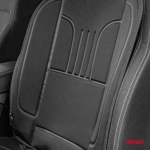 ΠΛΑΤΟΚΑΘΙΣΜΑ ΘΕΡΜΑΙΝΟΜΕΝΟ 12V 98x48cm ΑΦΡΩΔΕΣ ΥΛΙΚΟ ΚΑΙ ΥΦΑΣΜΑ ΜΑΥΡΟ AMIO - 1 τεμ. Auto Moto Tyres 