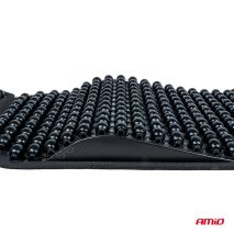 ΠΛΑΤΟΚΑΘΙΣΜΑ ΜΕ ΧΑΝΤΡΕΣ ΚΑΙ ΜΑΞΙΛΑΡΑΚΙ ΜΕΣΗΣ ΜΕ ΚΑΛΥΨΗ ΣΕ ΠΡΟΣΚΕΦΑΛΟ 126x44cm ΜΑΥΡΟ AMIO - 1 Τεμ. Auto Moto Tyres 