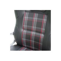 ΚΑΡΕΚΛΑ ΓΡΑΦΕΙΟΥ BUCKET ΜΑΥΡΗ/ΚΑΡΟ ΑΠΟ ΟΙΚΟΛΟΓΙΚΟ ΔΕΡΜΑ ΜΕ ΡΟΔΑΚΙΑ & ΡΥΘΜΙΖΟΜΕΝΟ ΥΨΟΣ 115-125cm SIMONI RACING  - 1 τεμ. Auto Moto Tyres 