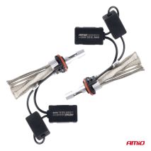 ΛΑΜΠΕΣ LED H15  4300lm 12-24V - 50W - 6000K AMIO - 2 Τεμ. Auto Moto Tyres 