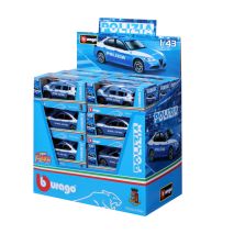 ΜΙΝΙΑΤΟΥΡΕΣ ΠΕΡΙΠΟΛΙΚΑ ΑΣΤΥΝΟΜΙΑΣ POLIZIA 1:43 BURAGO LAMPA - 24 ΤΕΜ. Auto Moto Tyres 