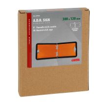 ΠΤΥΣΣΟΜΕΝΗ ΠΛΑΚΑ ΑΛΟΥΜΙΝΙΟΥ/ΠΛΑΙΣΙΟ ΣΗΜΑΤΟΣ ΕΠΙΚΙΝΔΥΝΟΥ ΦΟΡΤΙΟΥ ΠΟΡΤΟΚΑΛΙ  A.D.R. 300x120mm  LAMPA - 1 ΤΕΜ. Auto Moto Tyres 