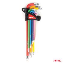 ΣΕΤ ΚΛΕΙΔΙΑ TORX ΑΤΣΑΛΙ S2 ΔΙΑΦΟΡΑ ΜΕΓΕΘΗ ΔΙΑΦΟΡΑ ΧΡΩΜΑΤΑ XL ΑΜΙΟ - 9 ΤΕΜ. Auto Moto Tyres 