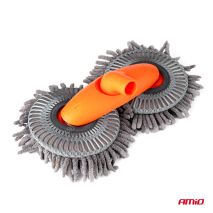 ΒΟΥΡΤΣΑ ΠΛΥΣΙΜΑΤΟΣ ΜΕ ΤΗΛΕΣΚΟΠΙΚΟ ΚΟΝΤΑΡΙ 49-112.5cm ΠΕΡΙΣΤΡΕΦΟΜΕΝΗ ΜΙΚΡΟΦΙΜΠΡΑ ΑΜΙΟ - 1 ΤΕΜ. Auto Moto Tyres 