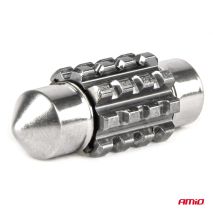 ΛΑΜΠΑΚΙΑ ΠΛΑΦΟΝΙΕΡΑΣ 31mm 12/24V C5W 5500K 12xSMD 3838 CAN-BUS FESTOON (ΛΕΥΚΟ) ΑΜΙΟ - 2 ΤΕΜ. Auto Moto Tyres 