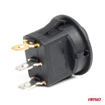 ΔΙΑΚΟΠΤΗΣ 12V ON/OFF ΣΤΡΟΓΓΥΛΟΣ ΜΕ 3 ΕΠΑΦΕΣ ΚΙΤΡΙΝΟ LED AMIO - 1 τεμ. Auto Moto Tyres 